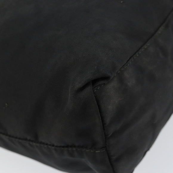 PRADA Shoulder Bag Nylon Black Silver Auth SW1711