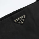 PRADA Shoulder Bag Nylon Black Silver Auth SW1711-17