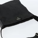 PRADA Shoulder Bag Nylon Black Silver Auth SW1711-6