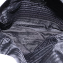 PRADA Hand Bag Nylon Leather Black Silver Auth SW1713-10