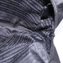 PRADA Hand Bag Nylon Leather Black Silver Auth SW1713-19