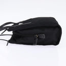 PRADA Hand Bag Nylon Leather Black Silver Auth SW1713-3