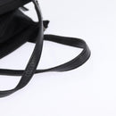 PRADA Hand Bag Nylon Leather Black Silver Auth SW1713-7