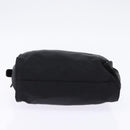 PRADA Hand Bag Nylon Leather Black Silver Auth SW1713-5