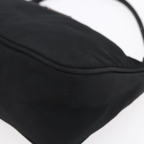 PRADA Accessoire Pouch Nylon Schwarz Silber Auth SW1714