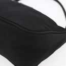 PRADA Accessory Pouch Nylon Black Silver Auth SW1714-14