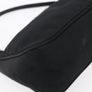 PRADA Accessoire Pouch Nylon Schwarz Silber Auth SW1714-15