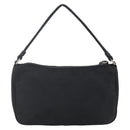 PRADA Accessory Pouch Nylon Black Silver Auth SW1714-2
