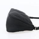 PRADA Accessory Pouch Nylon Black Silver Auth SW1714-4