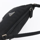 PRADA Accessory Pouch Nylon Black Silver Auth SW1714-6