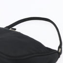 PRADA Accessoire Pouch Nylon Schwarz Silber Auth SW1714-8