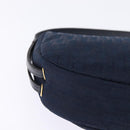 Christian Dior Trotter Canvas Shoulder Bag Navy Auth SW1716-9