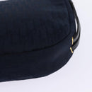 Christian Dior Trotter Canvas Shoulder Bag Navy Auth SW1716-16
