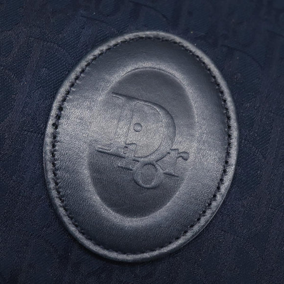 Christian Dior Trotter Canvas Shoulder Bag Navy Auth SW1716