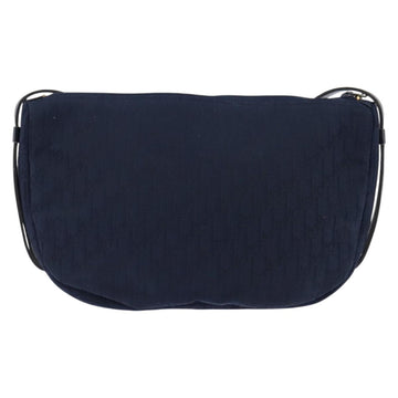 Christian Dior Trotter Canvas Shoulder Bag Navy Auth SW1716 - 0