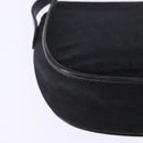 Christian Dior Trotter Canvas Shoulder Bag Black Gold Auth SW1717-16