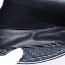 Christian Dior Trotter Canvas Shoulder Bag Black Gold Auth SW1717-12