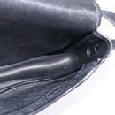 Christian Dior Trotter Canvas Shoulder Bag Black Gold Auth SW1717-18