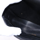 Christian Dior Trotter Canvas Shoulder Bag Black Gold Auth SW1717-19