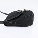 Christian Dior Trotter Canvas Shoulder Bag Black Gold Auth SW1717-3