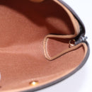 Christian Dior Honeycomb Canvas Chain Shoulder Bag PVC Black Gold Auth SW1718-17