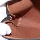 Christian Dior Honeycomb Canvas Chain Shoulder Bag PVC Black Gold Auth SW1718-18