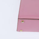 CELINE Hand Bag Leather 2way Pink Gold Auth SW1720-17