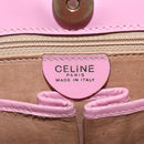 CELINE Hand Bag Leather 2way Pink Gold Auth SW1720-19