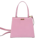 CELINE Hand Bag Leather 2way Pink Gold Auth SW1720-13