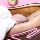 CELINE Hand Bag Leather 2way Pink Gold Auth SW1720-12