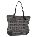 FENDI Zucchino Canvas Tote Bag Navy Auth SW1721-1