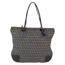 FENDI Zucchino Canvas Tote Bag Navy Auth SW1721-13