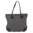FENDI Zucchino Canvas Tote Bag Navy Auth SW1721-2