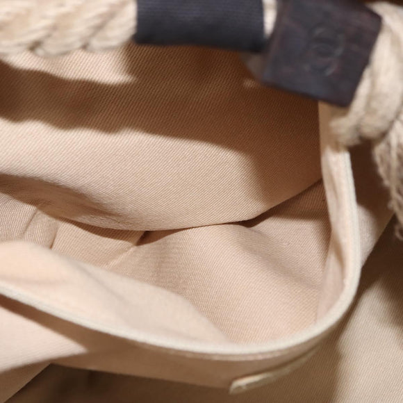 CHANEL Bysy Line Tote Bag Canvas Black CC Auth SW1726