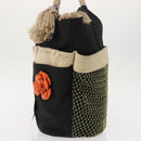 CHANEL Bysy Line Tote Bag Canvas Black CC Auth SW1726-4