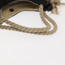 CHANEL Bysy Line Tote Bag Canvas Black CC Auth SW1726-7