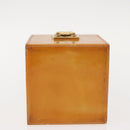 LOUIS VUITTON Monogram Vernis Bleecker Cosmetic Pouch Beige M91002 Auth SW1727-6