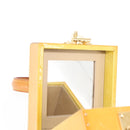 LOUIS VUITTON Monogram Vernis Bleecker Cosmetic Pouch Beige M91002 Auth SW1727-10