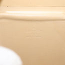 LOUIS VUITTON Monogram Vernis Bleecker Cosmetic Pouch Beige M91002 Auth SW1727-19
