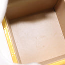 LOUIS VUITTON Monogram Vernis Bleecker Cosmetic Pouch Beige M91002 Auth SW1727-11