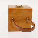 LOUIS VUITTON Monogram Vernis Bleecker Cosmetic Pouch Beige M91002 Auth SW1727-7