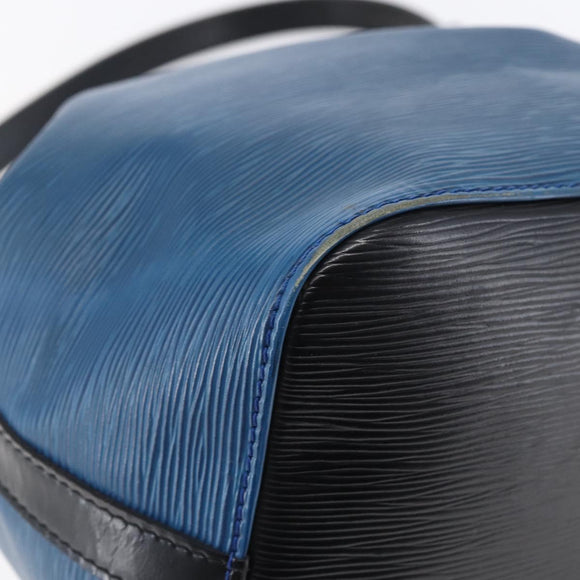 LOUIS VUITTON Epi Petit Noe Shoulder Bag By Color Black Blue M44152 Auth SW1729