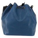 LOUIS VUITTON Epi Petit Noe Shoulder Bag By Color Black Blue M44152 Auth SW1729-2