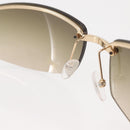 GUCCI GG Sunglasses metal plastic Brown GG1799/N/S Auth SW1738-8