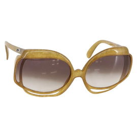 Christian Dior Sunglasses plastic Beige Auth SW1740