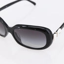 CHANEL COCO Mark Ribbon Sunglasses plastic Black 5170-A CC Auth SW1743V-7