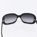 CHANEL COCO Mark Ribbon Sunglasses plastic Black 5170-A CC Auth SW1743V-8