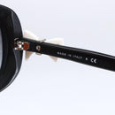 CHANEL COCO Mark Ribbon Sunglasses plastic Black 5170-A CC Auth SW1743V-9