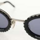CHANEL 31 RUE CAMBON Sunglasses Metal Silver Black 10506 90405 CC Auth SW1746V-6