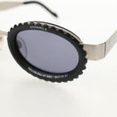 CHANEL 31 RUE CAMBON Sunglasses Metal Silver Black 10506 90405 CC Auth SW1746V-7